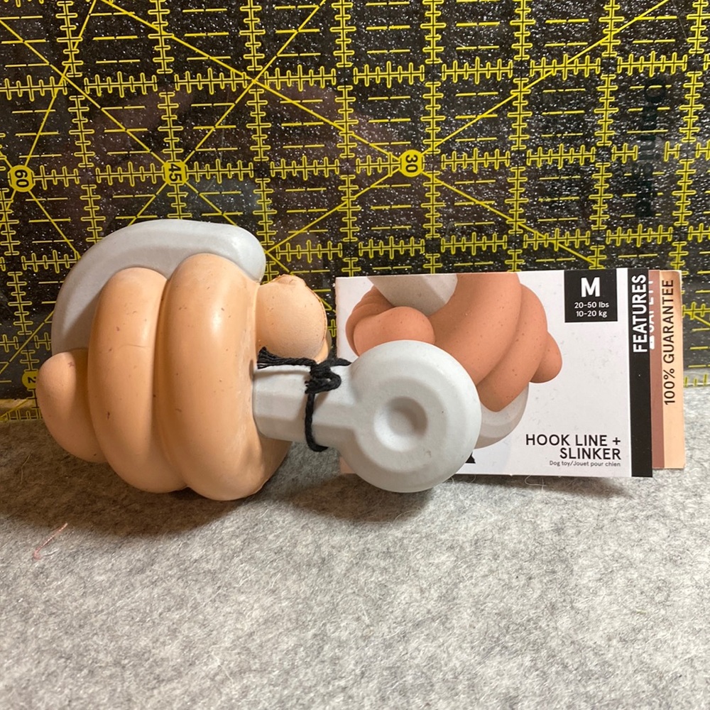 Bark Shop Super Chewer Dog Toy - Hook, Line & Slinker - New